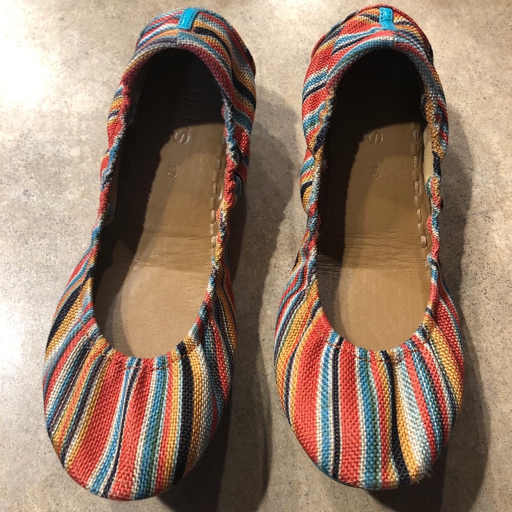 Tieks | 10 | Sunset Stripe Ballet Flats